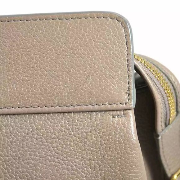 Auth CELINE Handbag Beige Leather - - Picture 6 of 14